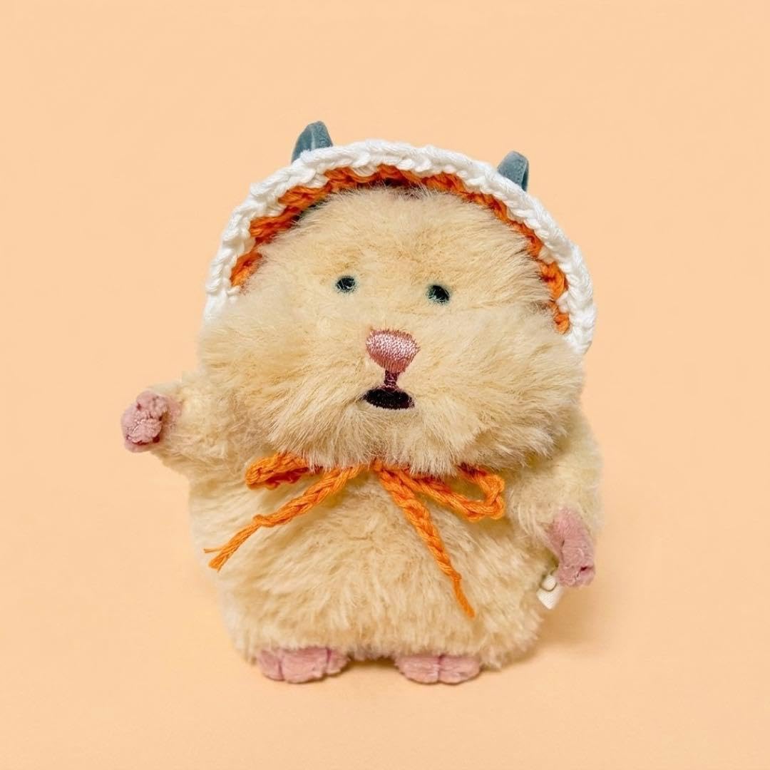 Amazon.co.jp: はむにぎり ボンネット オレンジ ぬい服 ポリエステル