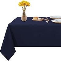 Vista 12 de Mantel rectangular – Mantel decorativo para banquetes, cocinas de fiesta, comedor, 400 hilos y 100% algodón centro y mantel de té, paquete de 5