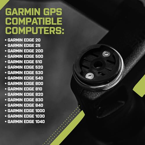 Image of JRC Components Enkei Top Cap Bike Stem Mount | Compatible with Garmin Edge Series Devices | Lightweight CNC 6061-T6 Aluminium Body | Suitable for use with 1 1 /8 inch Headset (Black)
