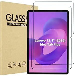 ProCase 2 Pack Screen Protector for Lenovo Idea Tab Plus 12.1" (2025), Tempered Glass Film Guard for Lenovo Idea Tab Plus 12.1-Inch
