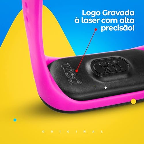 Relógio Bracelete Infantil Led Digital De Pulso à Prova D'água + Óculos de Sol Rosa Menina Proteção