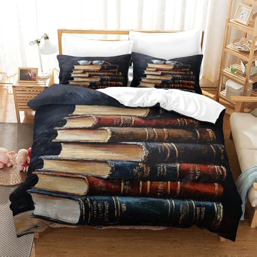 Housse de couette camping-car vintage 3D parure de lit douce double 200x200 - 3