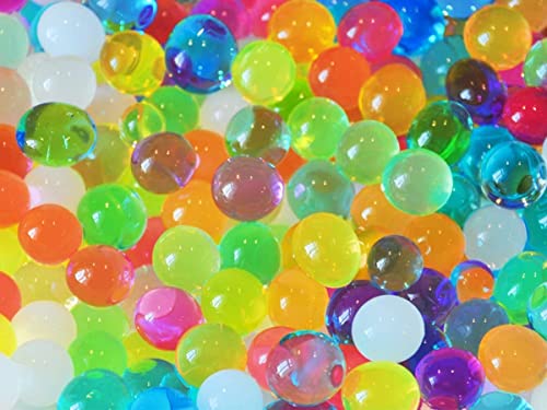 1000 perles d'eau en gel pour décoration (vases, pot de fleurs)-lot de 4 sachets de 5G (250 perles environ) couleur mixtes - biodégradable non toxique