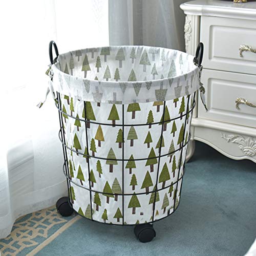 Panier à linge en fer forgé pour en finir avec le désordre des vêtements