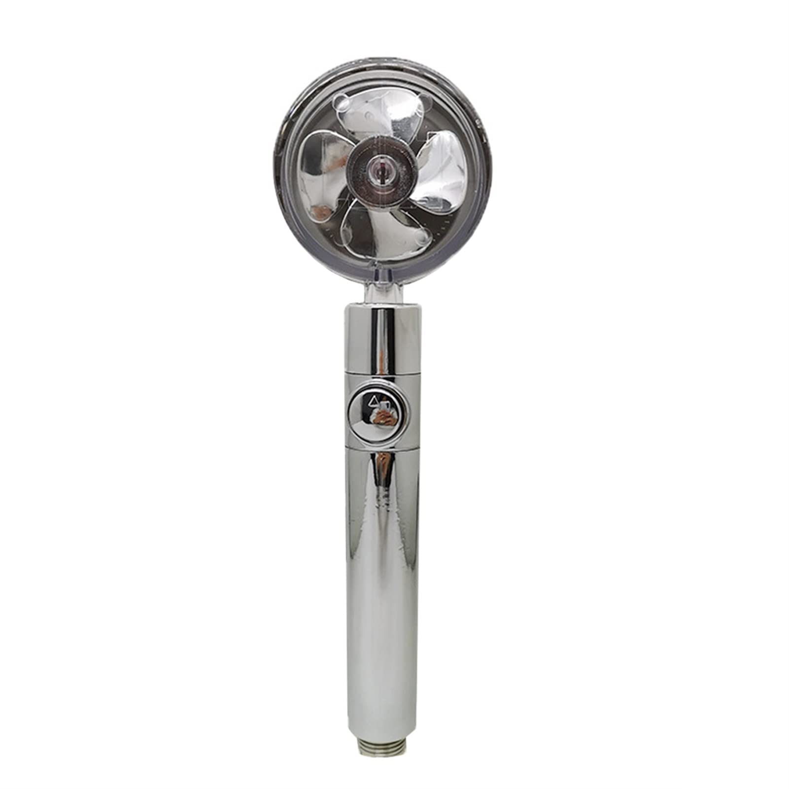 Boquilla de ducha Flujo de ahorro de agua Rotación de 360 grados Ventilador pequeño ABS Agua de lluvia Boquilla de alta presión Baño sin filtro Cabezales de ducha de algodón (Color : Red) (Silver)