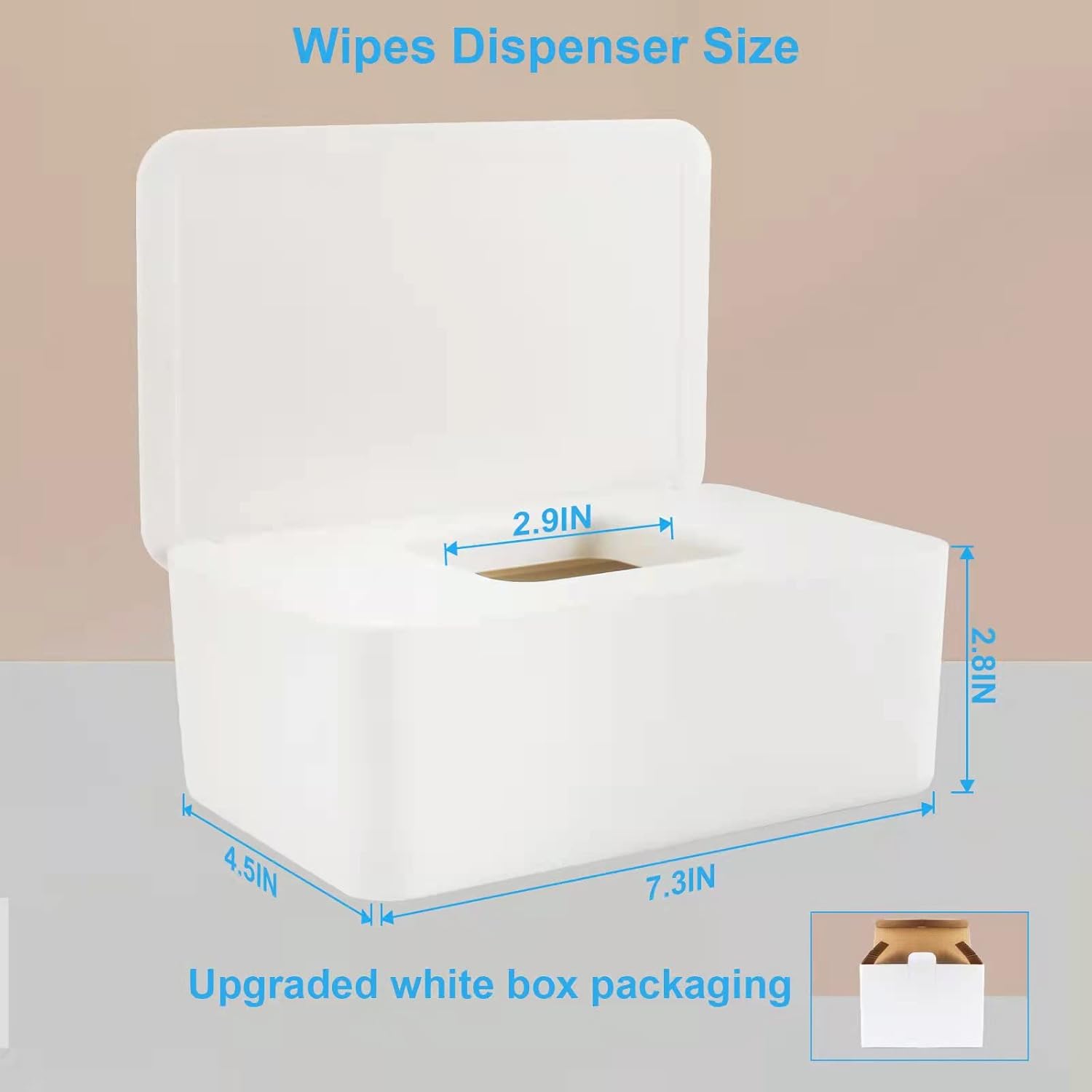 LEQXGO Baby Wipes Dispenser, Wipes Dispenser Baby Wipes Case, Baby Wipe Holder for Fresh Wipes, Non-Slip Wipes Case, Wipe Container with Sealing Design Lid (Black) : Baby