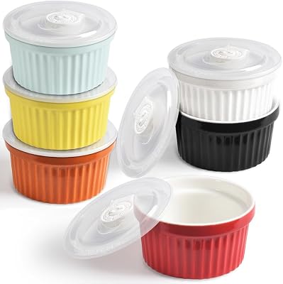 homEdge — ramequines de porcelana con tapa (set)