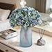 Kimura's Cabin 6pcs Fake Blue Flowers Artificial Silk Hydrangea Flowers Bouquets Faux Hydrangea with Stems for Farmhouse Home Table Centerpieces Wedding Party Decoration(Blue, Pack of 6)