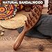 Moreinday Loc Brush for Dreads, Loc Comb, Wooden Scalp Comb for Hair Growth - Sandalwood