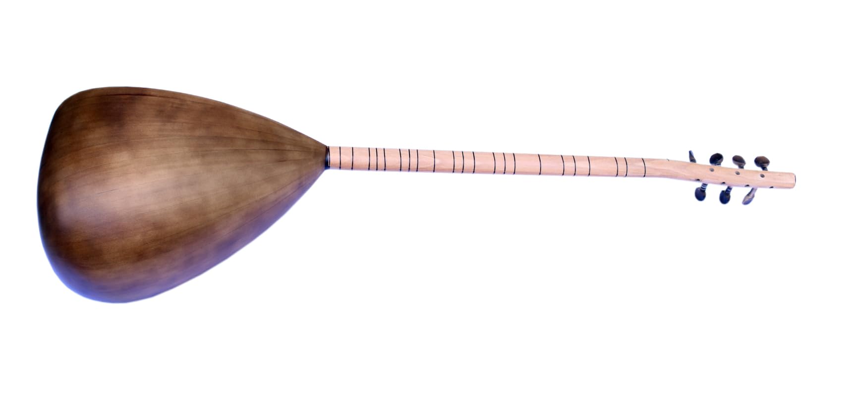 Baglama Saz ASL-109 Maulbeere mit langem Hals, türkische Qualität