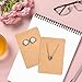 TUPARKA 120 Pack Earring Holder Cards, Necklace Display Cards with 120pcs Bags, Earring Display Cards Kraft Paper Tags for Ear Studs