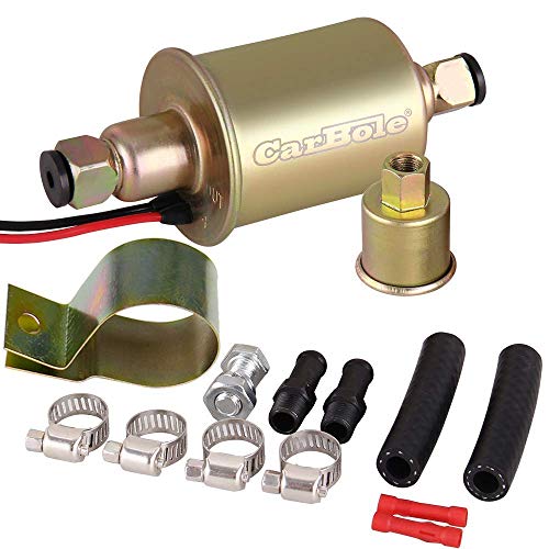 12v Universal Electric Fuel Pump 5-9 PSI 30GPH Gasoline and Diesel Fuel Transfer Pump for Carburetor Engine E8012S E8016S EP12S FD0002