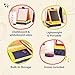 B. toys – Take It Easel – Creative Portable Table Top Easel – Chalkboard & Whiteboard – Drawing Toys for Toddlers, Kids – 2+ Years