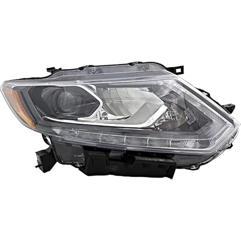 For Nissan Rogue Headlight Lamp 2014 2015 2016 LED Passenger Right Side Cover