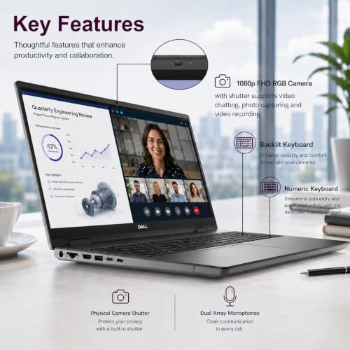 Image of Dell Precision 7680 Laptop, NVIDIA RTX 2000 Ada 8GB, i9-13950HX, 64GB DDR5 | 16 inch FHD+ Mobile Workstation, 2TB SSD, Intel 24-Core > Ultra 9 285H, Dell Pro Max, Engineer, Designer, Creator, Win 11 Pro