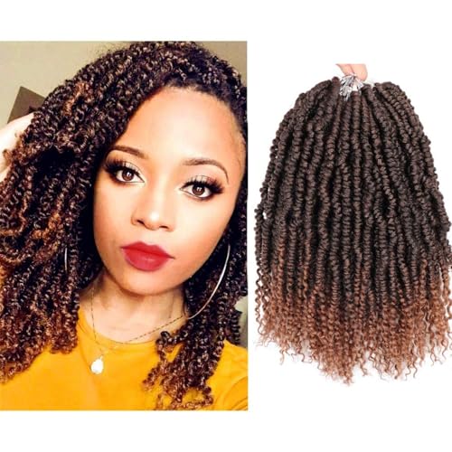 Bomb Twist Crochet Hair 12 Inch 6 Packs Ombre...