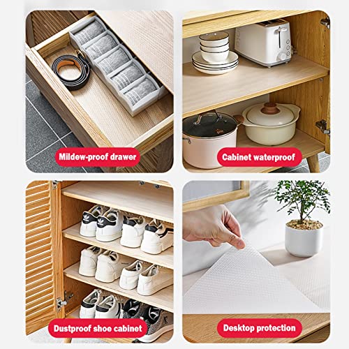 image for wijavija Shelf Liner Non Adhesive Drawer Liner 11.8 Inch x 236 Inch Pl