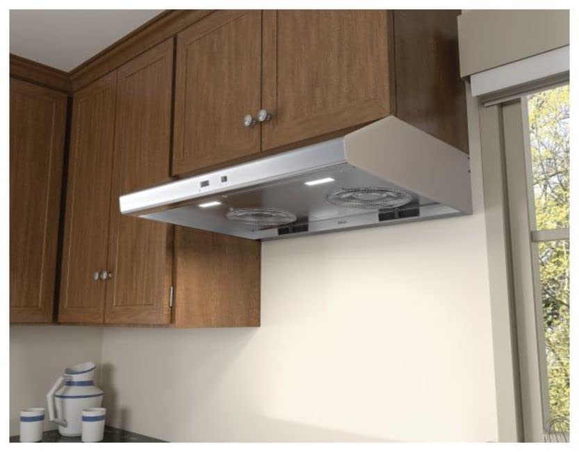 Zephyr AK6536C Cyclone 290-600 CFM 36 Inch Wide Under Cabinet Range Hood with LumiLight LED Lighting - Stainless Steel