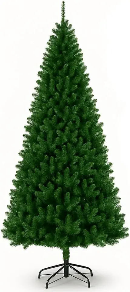 Árvore de Natal Luxo Pinheiro 2,10m 1000 Galhos — Cheia, Realista e Elegante Natal Encantador Decoração de Casa Decoração Natalina Inesquecível Base de Ferro Reforçada Resistente Linha Super Premium®