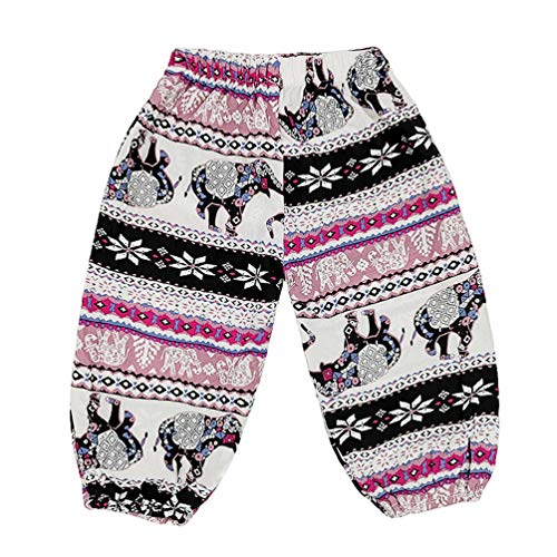 Image of Rysly Baby Girls Boho Elephant Tops Harem Pants 2 Piece Outfits