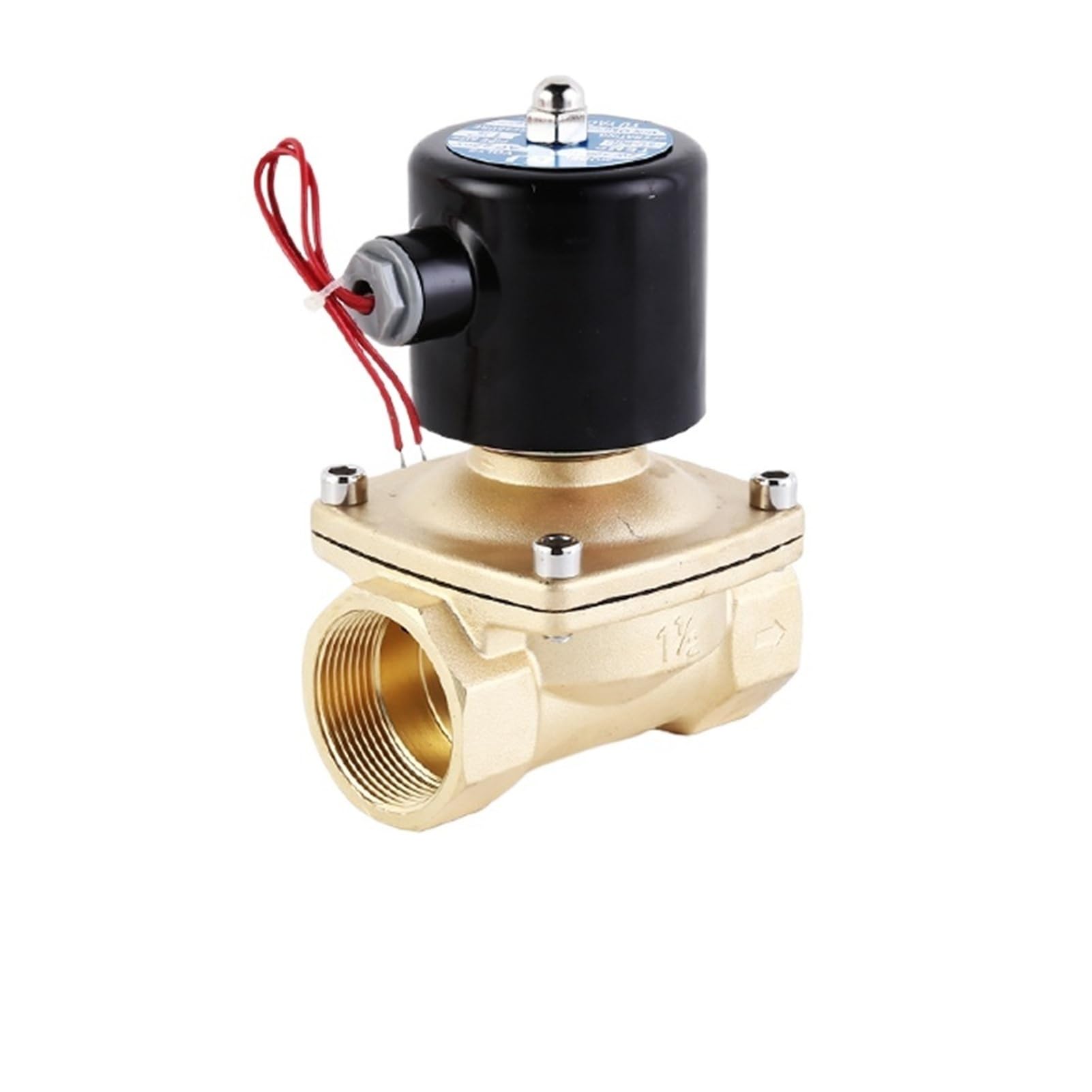 Électrovanne gaz contre fuites vanne sécurité laiton DN32 24VAC NC NPT