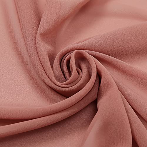 Chiffon Scarf Shawls Wraps Hijab Scarfs for Women - Premium Quality Chiffon Hijab with Lace Edge MSL43