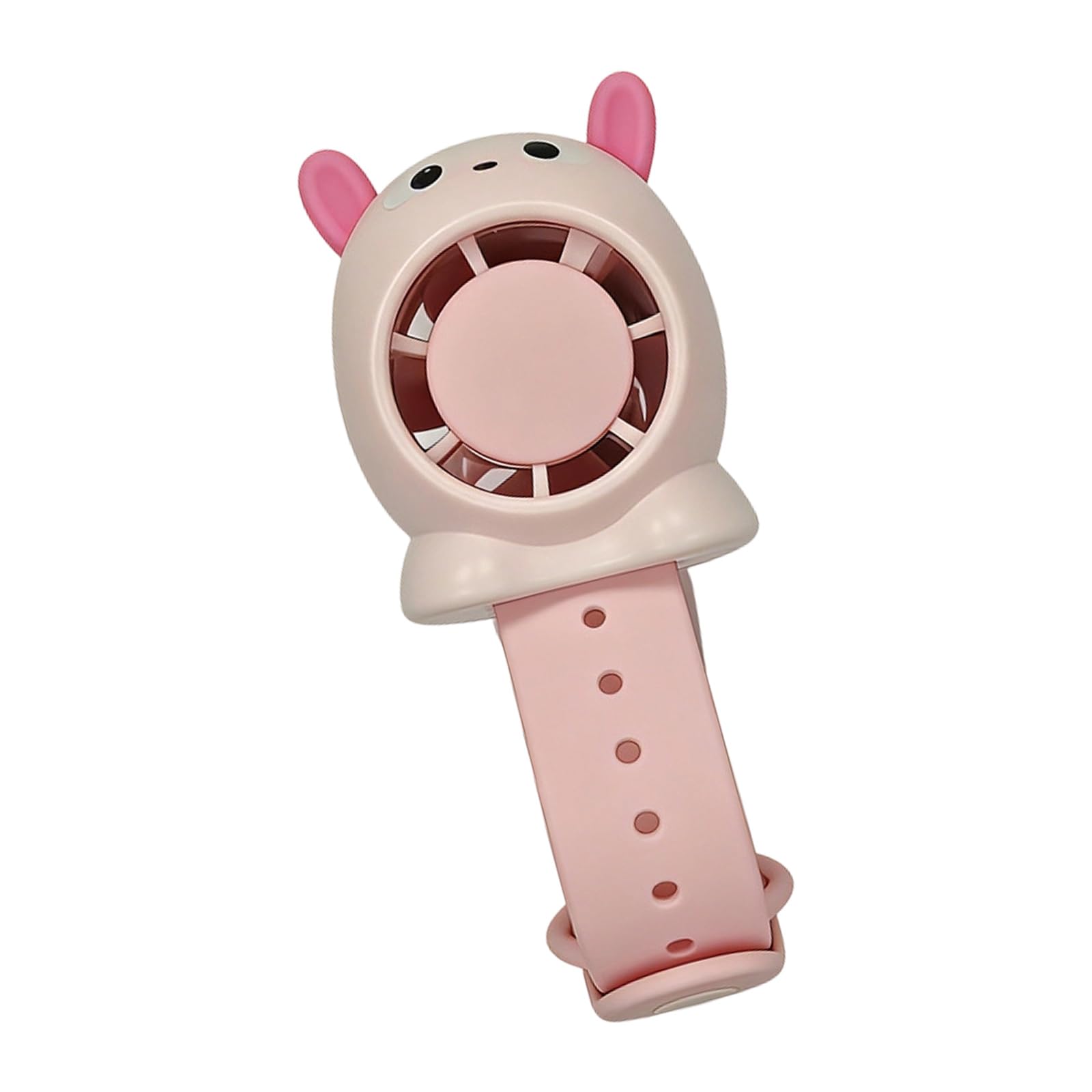Kelisdi Bladeless Fan for Kids 3 Wind Mode Portable Wrist Wearable Cartoon Fan Rechargeable Wrist