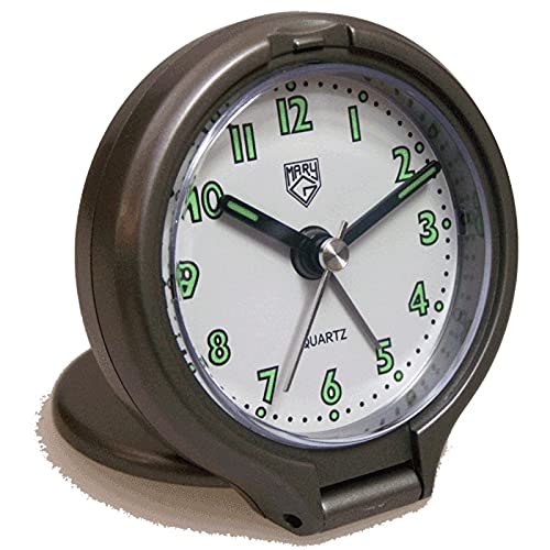 Mary-G A-802MT Despertador Plegable de Viaje Sonido in Crescendo (Diámetro: 5,8 cm) Gris