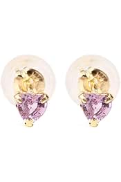 今だけお値下げ！k18 天然ピンクサファイアハート0.2ct ピアス fi-5028-1.jpg