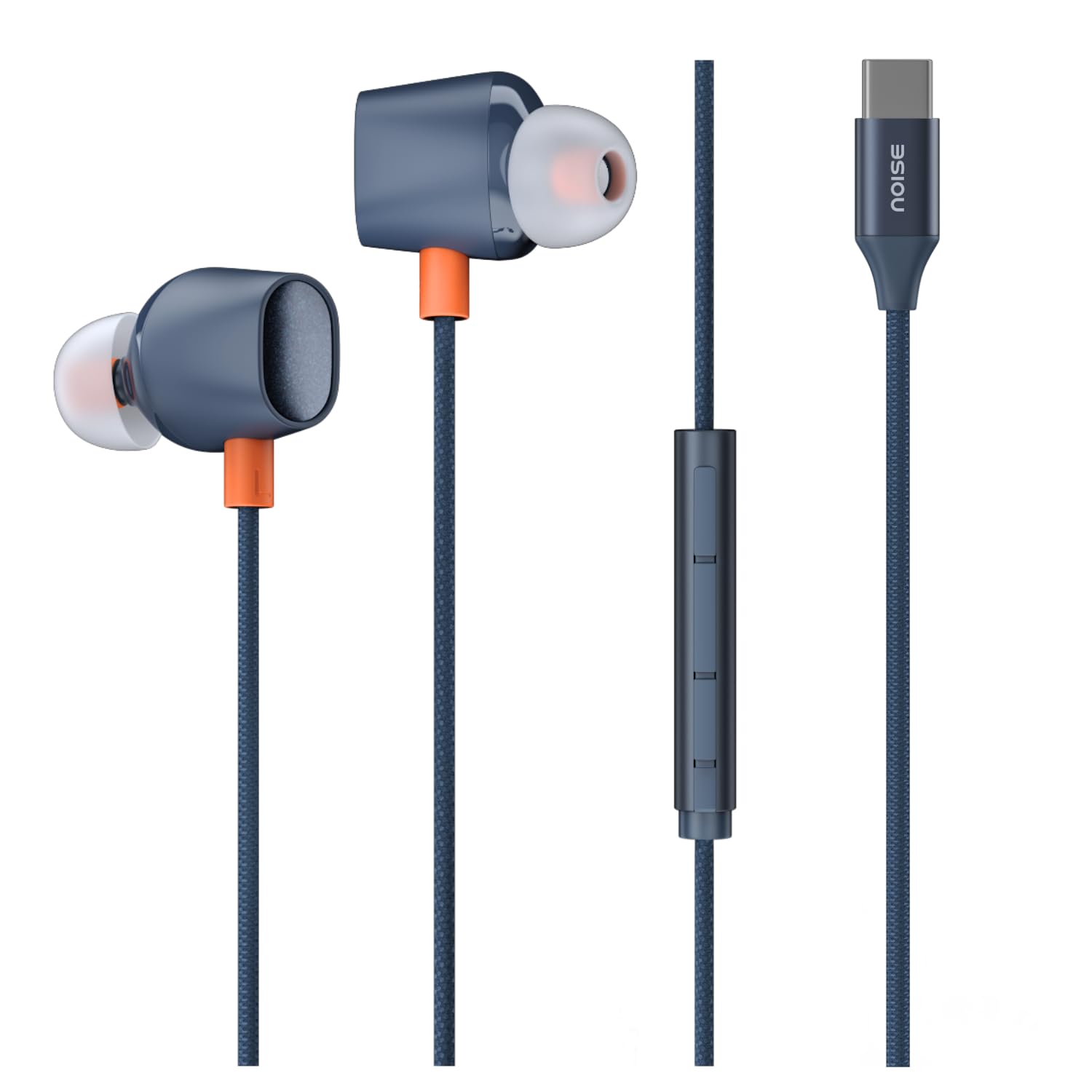 Noise Chord 100 Type-C Wired Earphones | 10mm Driver | Deep Bass | in-Line Mic with Voice Assistant | Multifunctional Controls - Jet Black — Amazon image 10