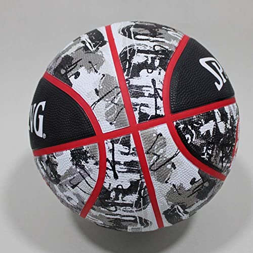 Bola Basquete Spalding Graffiti, Preto e Vermelho, 7