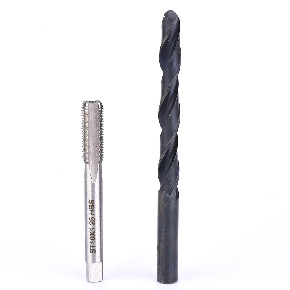 M10x1.25, 17 Pezzi Kit di Riparazione Filettatura Kit per Rifilettatura in Acciaio Inossidabile Set di Maschi per Pollici Femmina