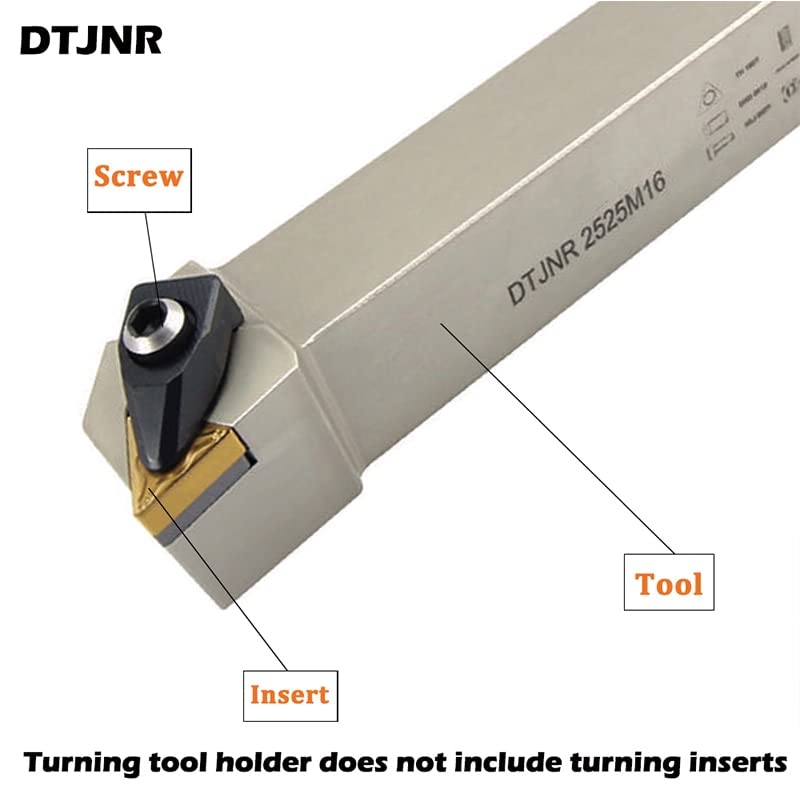 Portaherramientas de Torno CNC Carburo DTJNR1616H16 Derecha miniatura 3