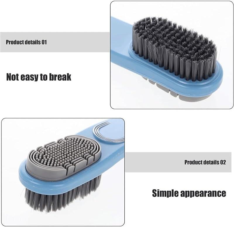 Multi-Functional Shoe Brush Clothes Clean Shoes Scrubbing Cleaning Soft Silicone