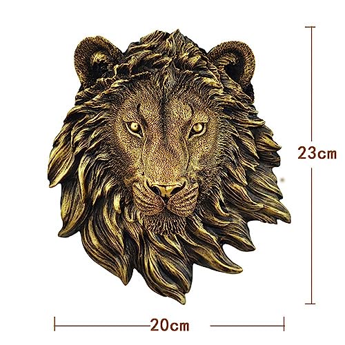 Statue de simulation lion en décoration murale pour le salon - 6