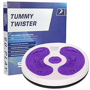 Strauss Tummy Twister | Waist Trimmer | Tummy Twister Abdominal ABS Exerciser Body Toner for Men & Women, (Multicolor)