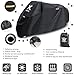 XYZCTEM Black Motorcycle Cover -Waterproof Outdoor Storage Bag,Fits up to 108