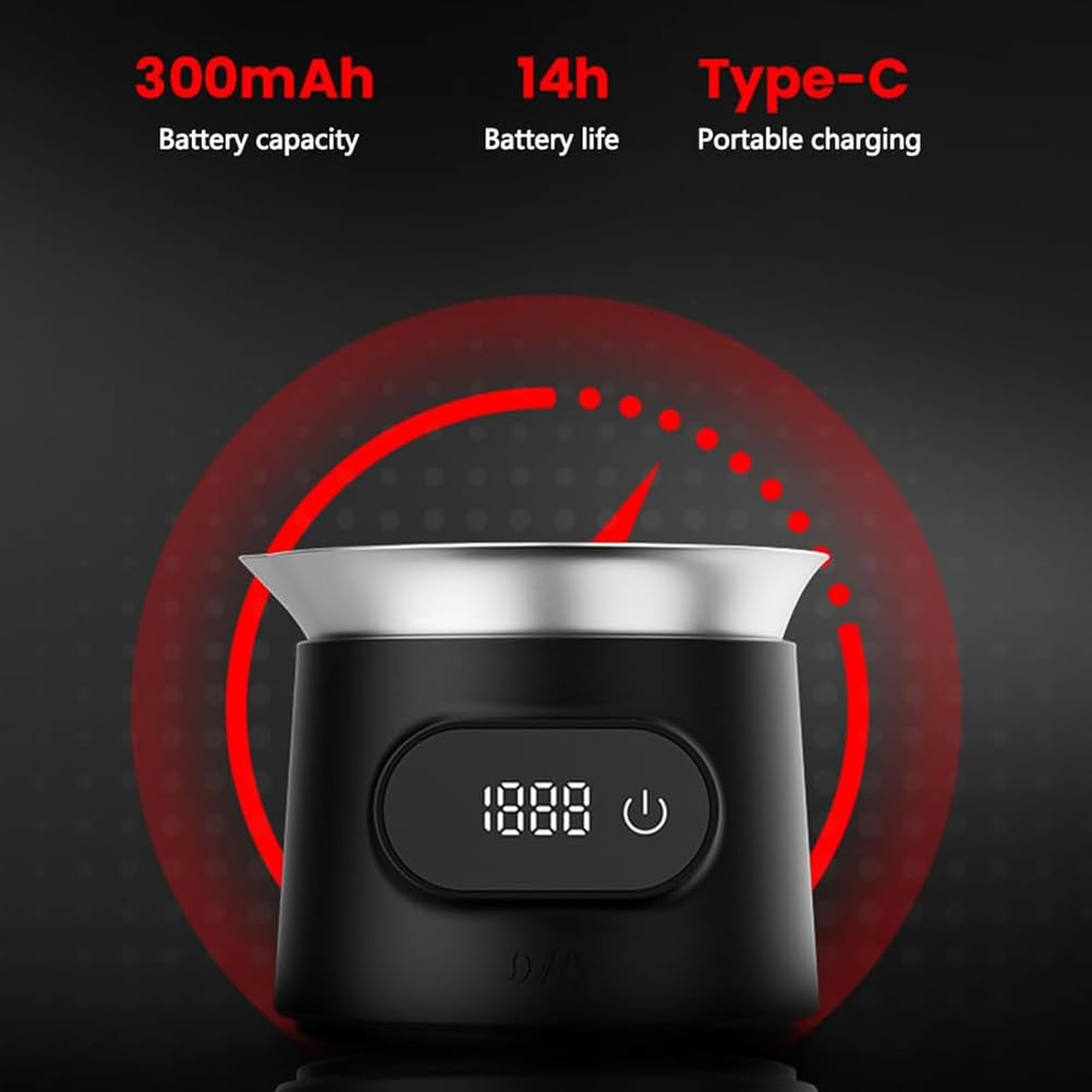 Balanza Electrónica Cocina Alta Precisión, Taza Dosificadora Digital para Espresso con Botón Táctil, Rango Medición De 0,2 A 500 G Y Gran Capacidad De 100 Ml, Precisión 0,1 G para Espresso.