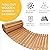 Wooden Garden Walkway (8' Curved Pathway) Roll Out Wooden Walkway Garden Pathway Cedar Pathway Weather-Resistant UV Protected Roll Up Wood Road Floor for Outside, Patio, Beach, Wedding Party