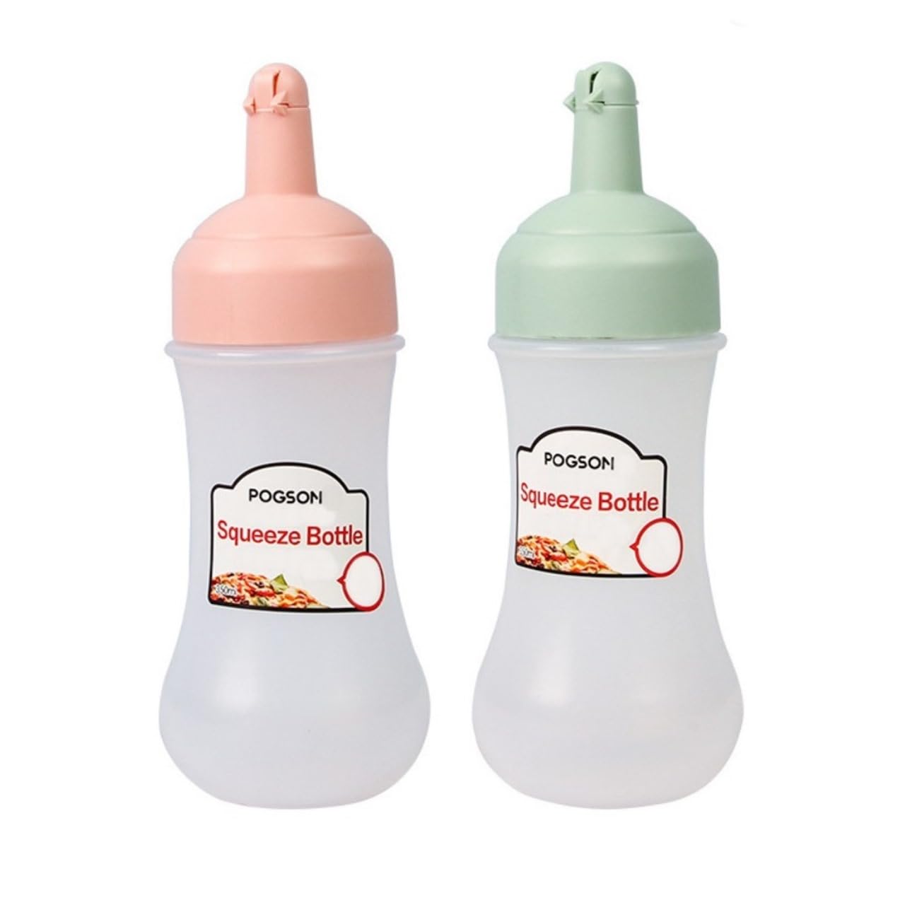 280ml Food Ketchup Dispenser Salad Dressing Storage Bottle Refillable Condiment Bottle (Pack of 2) Perfect for Ketchup, Mustard, Mayonnaise, Salad Dressing & Oil | Easy Squeeze