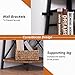 HOMBAZAAR Corner Shelf,72 Inch Industrial Corner Bookshelf,5 Tier Tall Corner Ladder Shelf with Metal Frames,Rustic Corner Shelf Stand for Living Room, Bedroom, Kitchen, Office, Rustic Brown