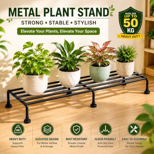 Image of M /S R.S HANDICRAFTS Metal Plant Stands, Metal planter, Set of 4
