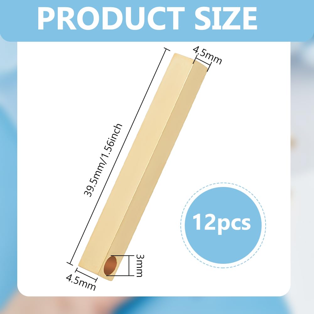 BENECREAT 12 pieza de Estampación En Blanco de Acero Inoxidable, Colgantes de Barra Maciza, Espacios En Blanco para Grabar para Hacer Collares Y Etiquetas con Nombre