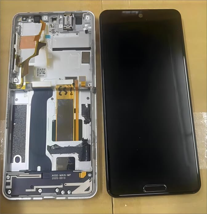 Amazon.co.jp SRJTEK For Sharp Aquos R5G 指紋認証機能搭載 フレーム付き SH51A SHG01