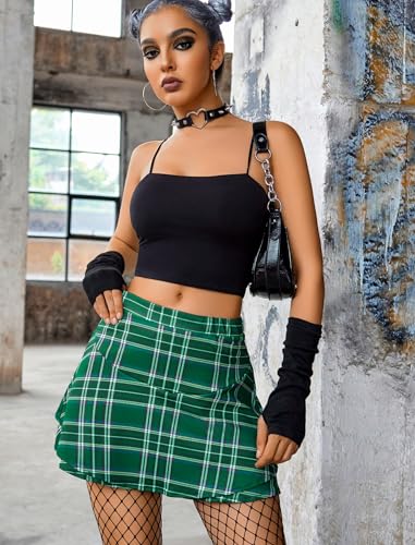 Avidlove Mini Skirt for Women Sexy Solid Ruffle Trim Lingerie Skirt Short High Waist Two Layer Hem Skirt - Image 4