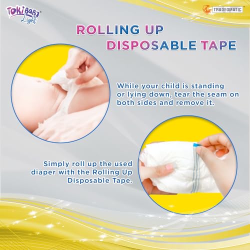 Image of Light Ultra Thin Pant Style Baby Diapers | India's First Super Soft 360 Waistband, 3D Leak Guard & Fastest Absorbing Diaper | Ideal for 7 to 12 KG | M Size, 88 Count