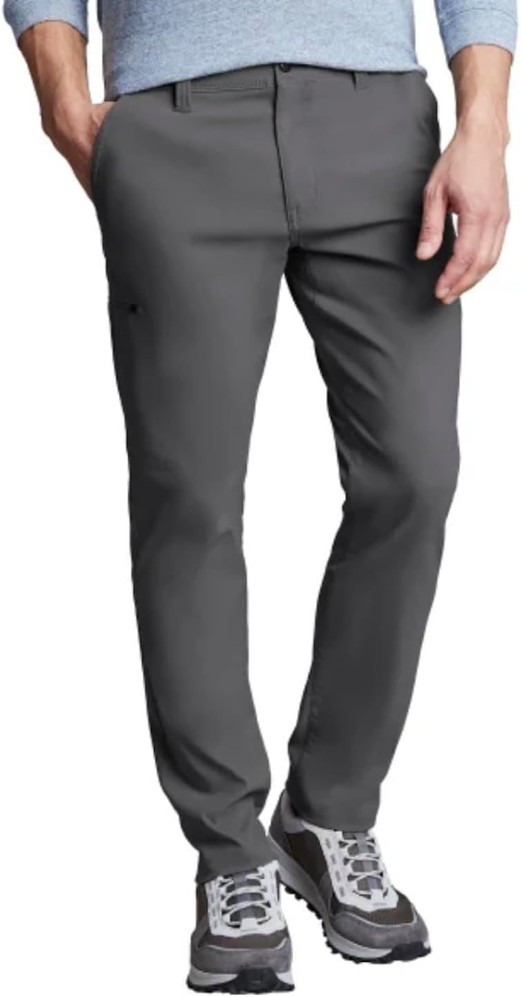 Copper & Oak Supply Co. Men's Straight Fit Stretch Tech Pant (US, Waist Inseam, 38, 30, Regular, Regular, Gray)
