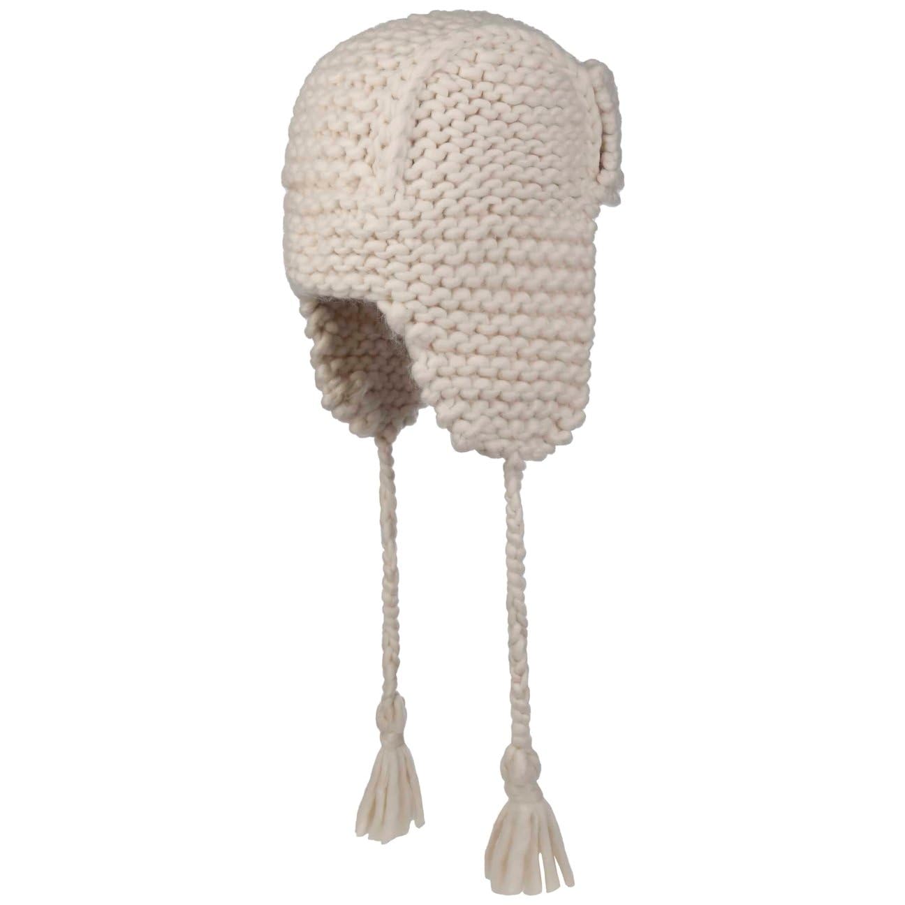 Barts Brubru Bomber Inkamütze Strickmütze Kindermütze Fliegermütze Damen/Herren - mit Umschlag, Ohrenklappen Herbst-Winter Winter