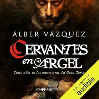 Diseño de la portada del título Cervantes en Argel