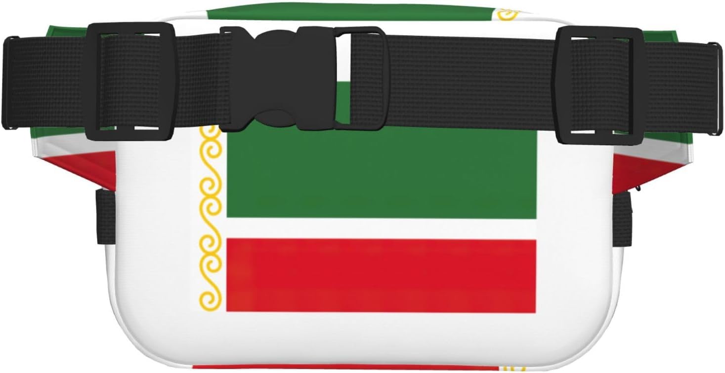 Flag of the Chechen Republic print Large Fanny Packs for Women Cute Cross Body Waist Bag Fashionable Fanny Pack